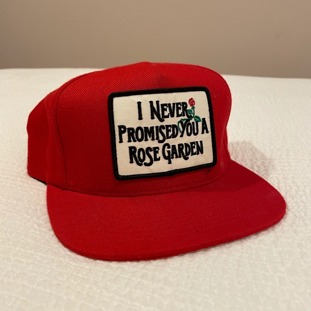 Supreme “I Never Promised You…” Red Snapback